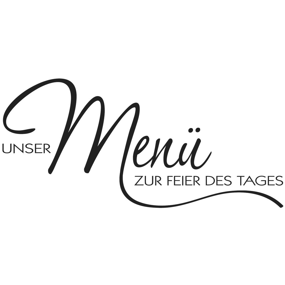 Rayher Wood Stamp for DIY Menu Cards, Craft Stamp for Card Making and Scrapbooking, 4x8cm, 28878000