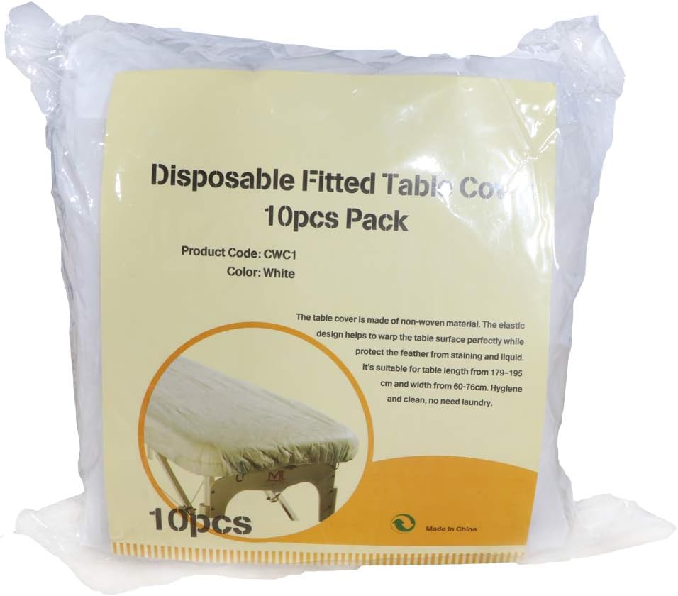 Master Massage Disposable Fitted Table Sheet Cover(Pack of 10) for Massage Table: Health & Personal Care