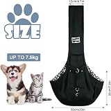 Adiwo Puppy Carrier Dog Carrier Bag Shoulder Tote Reversible Hands-free Sling view 2