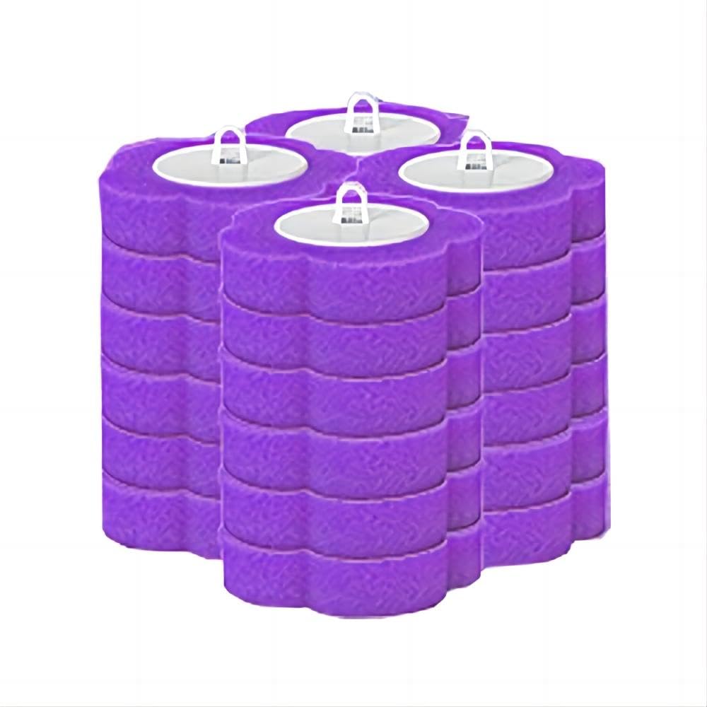 Lichi Disposable Toilet Brush Replacement Head with Cleaner Preloaded 24 counts - Lavender Fragrance