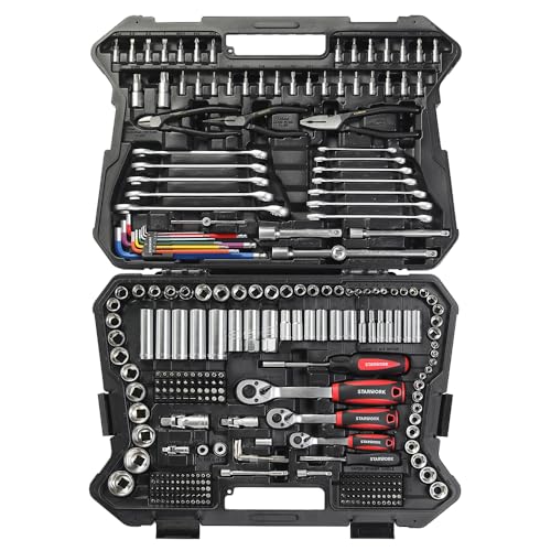 STARWORK True MechanicTM 314-Piece Mechanics Tool Set and Socket Set, Professional Metric Set