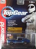 AUTO WORLD LICENSED PREMIUM BBC TOP GEAR Blue 1:64 SCALE 1967 FORD MUSTANG GT DIE-CAST