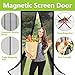 Aoocan Magnetic Screen Door - Heavy Duty mesh Door Screen and Full Frame Hook & Loop Fits Door Size up to 34
