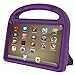 DiHines 7 inch Case Light Weight Shock Proof Handle Friendly Stand Kid-Proof Case for All New 7 inch Display Tablet Cover(2015&2017 Release) (Purple)
