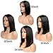 Nobel Hair Human Hair Lace Front Wigs For Black Women Brazilian Virgin Human Hair Short Bob Wigs Straight Glueless Lace Wig 12Inch 150% Density