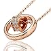 Round Shape Charm Necklace Antiallergic 18K Bohemian Gold Jewelry Three Colors