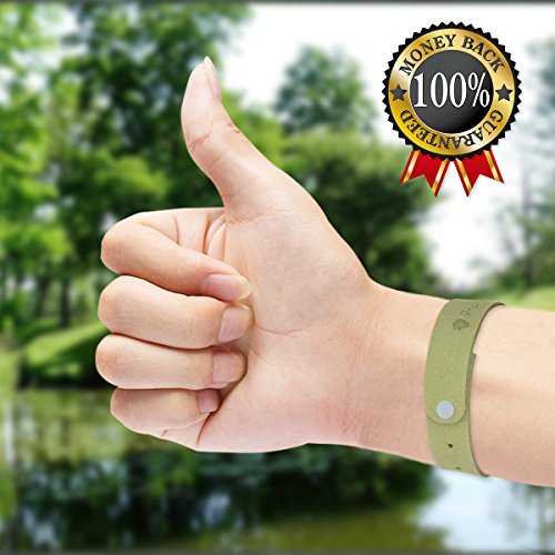 P-JING Mosquito Repellent Bracelets, 100% Natural Plant Based Oil | Soft Material for Kids & Adults | Keeps Bugs & Insects Away Indoor & Outdoor, Pest Control Bug Protection for Kids & Adults