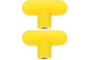 PACKOVE Gym Cable Handles 2Pcs M8 Yellow Ball Knob Grips for Strength Training Gym Equipment Accessories
