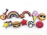 10 Fashion Leisure Stars Shoe Charms for Croc & Wristband Bracelet