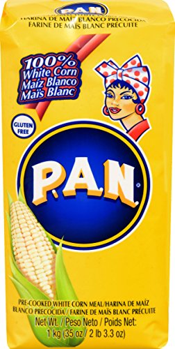 Harina Pan Pre-Cooked Corn Meal, White, 35.27 Ounce