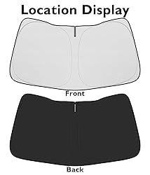 BIBLOZ Car Windshield Sun Shade for Ford F150