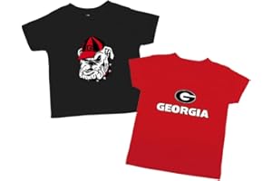 Two Feet Ahead Pack of 2 Toddler Short Sleeve T-Shirts Tee College Licensed Shirt