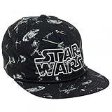 Star Wars Embossed Logo All Over Print 5 Panel Slouch Snapback Cap Hat