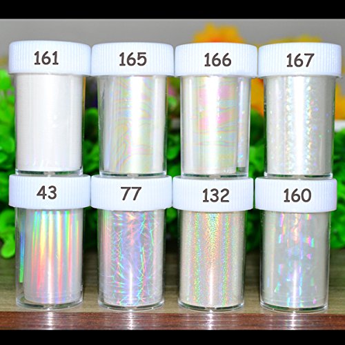 NICOLE DIARY 8Pcs/Set Nail Art Transfer Sticker Paper Holographic Starry Sky Nail Foils NICOLE DIARY 8Pcs/Set Nail Art Transfer Sticker Paper Holographic Starry Sky Nail Foils