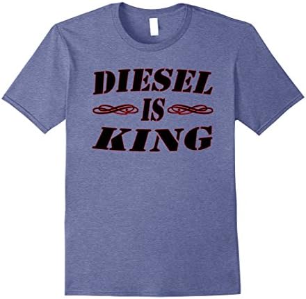 Mens Diesel is King TShirt Large Heather Blue