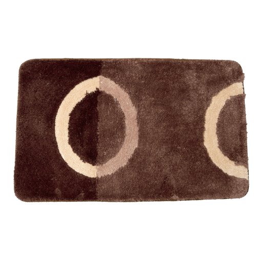 Price tracking for Soft Chenille Touch Circle Design Bathroom Bath Mat/Rug (35 x 22 Inches