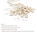 Vintage Bridal Gold leaf Hair Comb Headpiece Greek/Roman Bridal Hair Accessories for Women Wedding with Pearl Rhinestone (Gold 1)