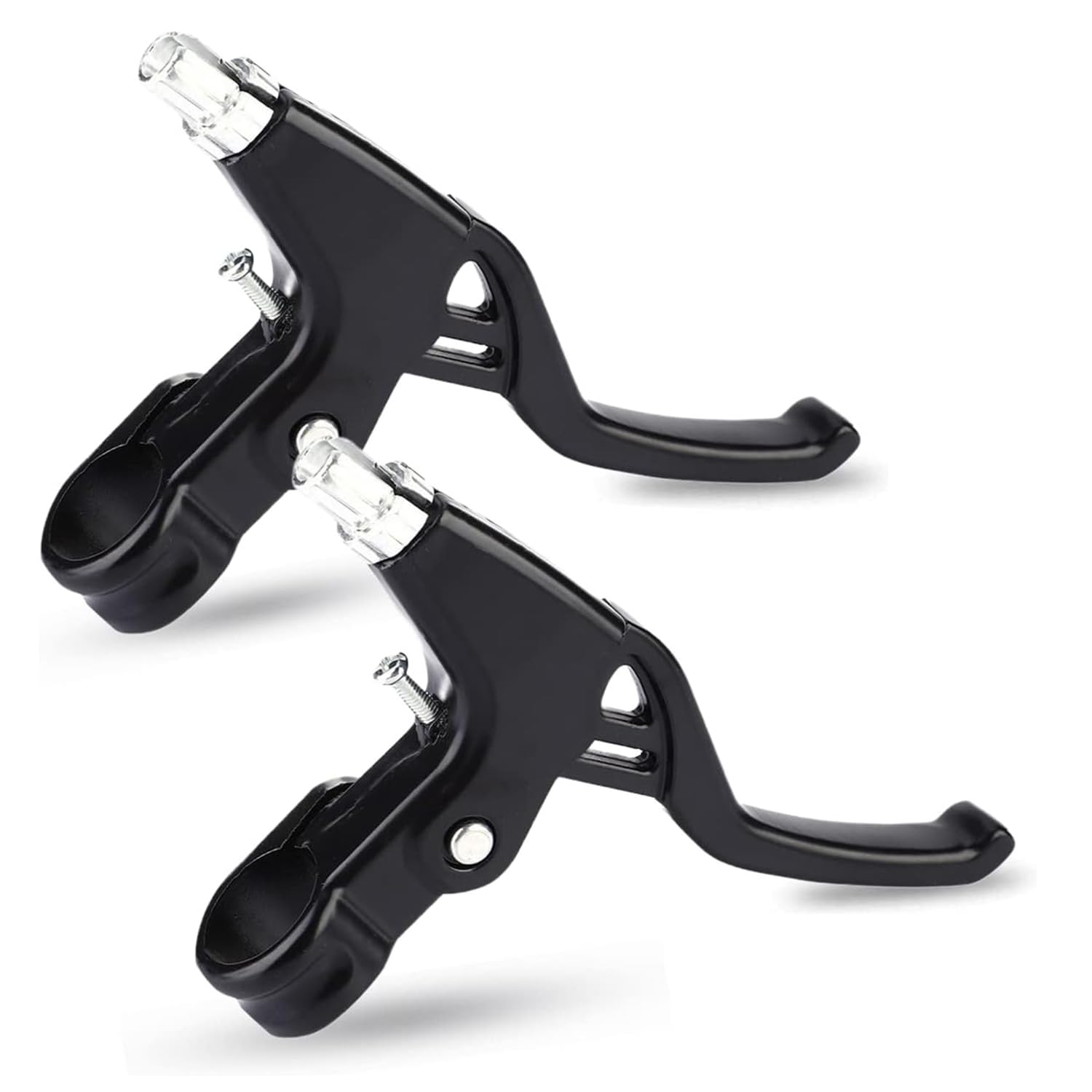 ZEACCT 2-Pack Alloy Bike Brake Levers - Lightweight Handbrake Set for Mountain & Road Bikes, Durable Handlebar Controls with Ergonomic Design (Black)