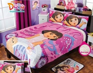 Dora Floral Fuzzy Fleece Blanket Twin/Full/Queen Size