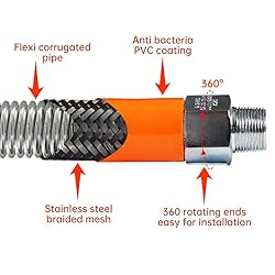Kratos 36" Gas Hose Connection Kit, Includes 2