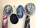 ALAZCO 1 Accordion Style Wood Expandable Wall Rack 13 Hooks (Pegs) for Hat, Cap, Belt, Umbrella Coffee Mug Jewelry Hanging - 2