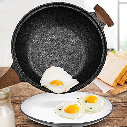 Wok pan carbon steel wok For electric Induction And gas stoves ,12.5