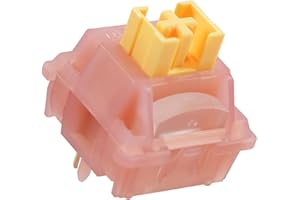 ARCTIC-FOX 35 Pcs Outemu Silent Peach V3 Switches, Silent Mechanical Switch, 40g Pre-Lubed Linear Silent Keyboard Switches,Outemu Honey Peach