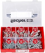Fischer DuoPower Wallplug with Screws Red Grey Metal view 2