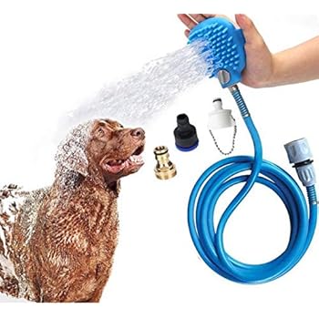 Slowton Ducha para mascotas gatos perro, mascota baño accesorios