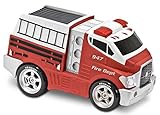 Kid Galaxy Jumbo Soft and Squeezable Fire Truck. Toddler Light and Sound Effects Emergency Vehicle