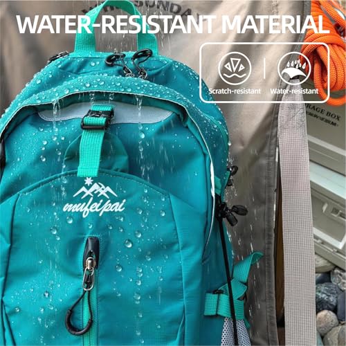 Amythe Teenager Hiking Backpack Large Capacity 33L, Lightweight Backpack with Chest Strap, Waterproof School Backpacks for Trekking, Viagens and Camping, Blue