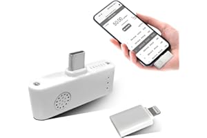 Greenwon Portable Mini High-Accuracy USB Breathalyzer Compatible with Apple iPhone, Google & Samsung Android Devices Personal Use & Home(with iPhone Adopter)