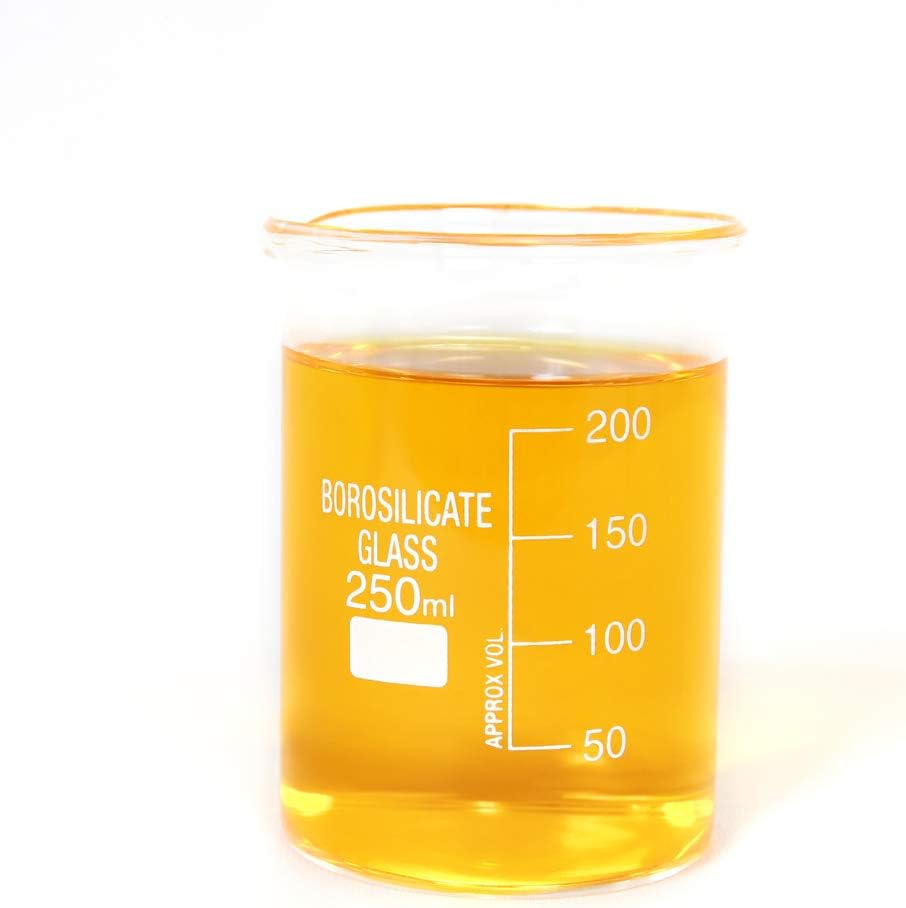 Glass Beaker Set of 5 Borosilicate Thick Low Form - 50ml, 100ml, 250ml, 500ml, 1000ml: Kitchen & Dining
