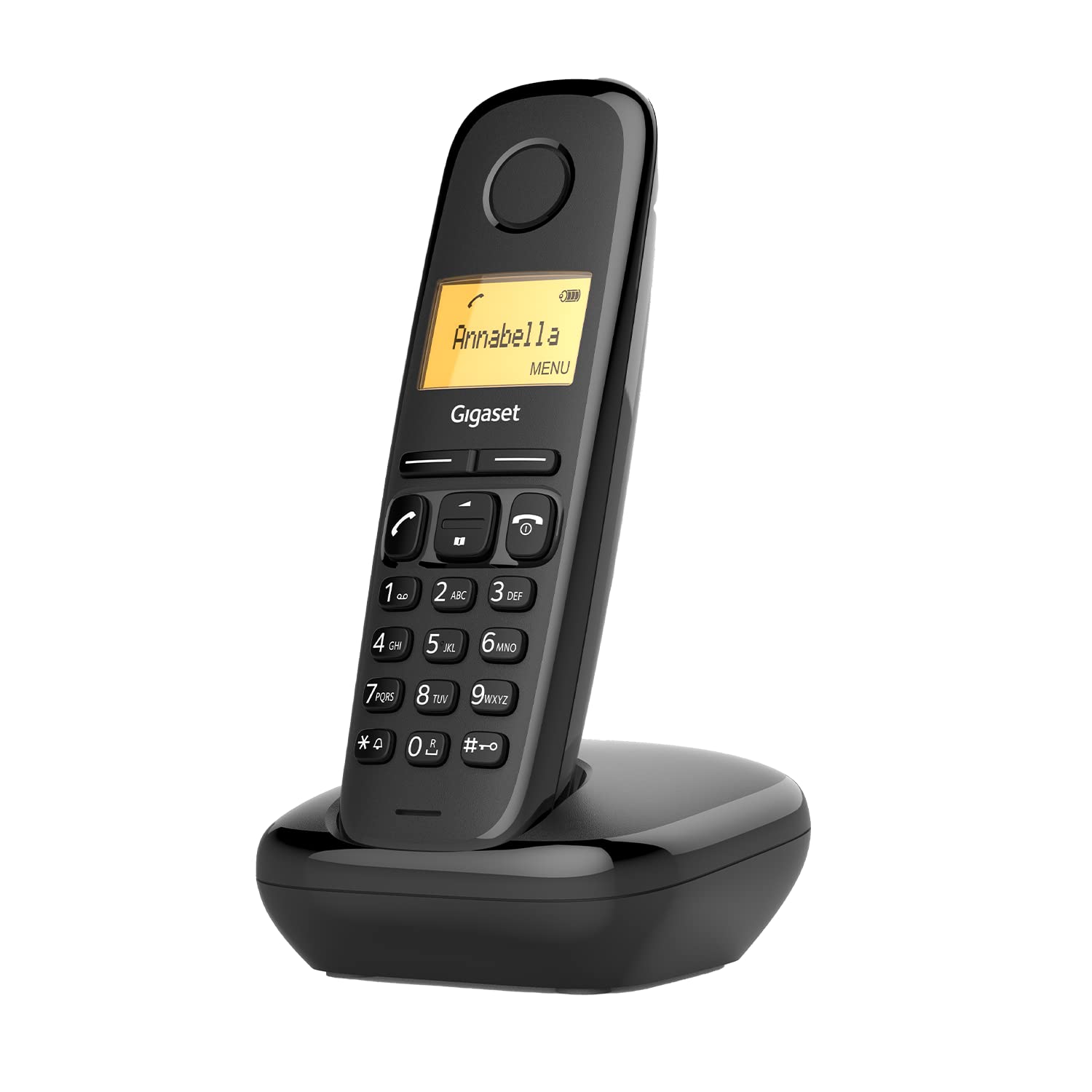 Gigaset A270 - Cordless DECT Telephone - Illuminated Graphic Display - Hands-free Handset and Key - Easy to Operate Keypad, Black [UK Version]