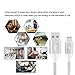 Tenfly Upgrade 3ft/1M LED Flash Slowly Breathe Glow in Dark Lightning Cable Charging Cords & Sync USB Data Cables for iOS