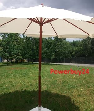 HOLZ-MARKTSCHIRM 300CM BEIGE