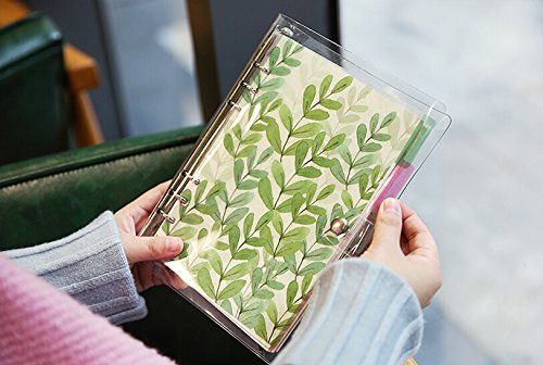Funcoo Plastic Planner Index Dividers Category Page Tab Indexing Cards for A5 6-Holes Ring Binders/Planners Notebook/School Stationery, 6 Sheets/Pack, 2 Pack (Style-1)