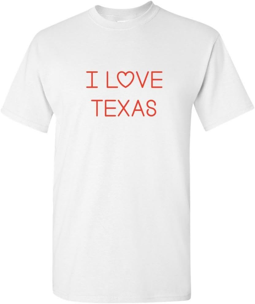 Mashed Clothing I Love Texas Adult T-Shirt