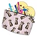 ZAONE Women Makeup Bags 3D Printing Zipper Cosmetic Bag with Multicolor Pattern Cute Unicorn Collection Cosmetics Pouchs for Travel Ladies Women Eyebrow Pencil Case Organiser (Crown Cat)