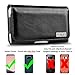 J&D Holster Compatible for Samsung Galaxy A90 5G/A60/A51/S10 Plus/S9 Plus/S8 Plus/J4 Plus/J7 Max/A21 Holster, PU Leather Pouch with Belt Clip, Leather Wallet Case(Fit with Naked Phone/Slim Case on)