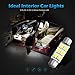 Partsam 44mm Festoon LED Light Bulbs Cap Lamps Car Interior Dome Map Reading Lights 561 562 564 570 571 577 578 211-2 212-2 214-2 Bulbs - White 4Pcs