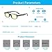 Duduma RT2014 Computer Glasses Readers Reading Video Gaming Glasses of Anti Blue Light Eye Strain and UV Light Coating with Superlight & Flexible Frame (Black matte frame with yellow lens)