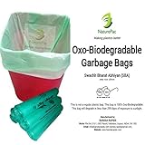 Garbage bags biodegradable premium small size 43 cm x 51 cm ,Trash bags / Dustbin bags/100% biodegradable tested garbage bags (180) by NATUREPAC