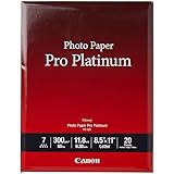 Canon 2768B022 Photo Paper Pro Platinum, 8.5 x 11 Inches, 20 Sheets