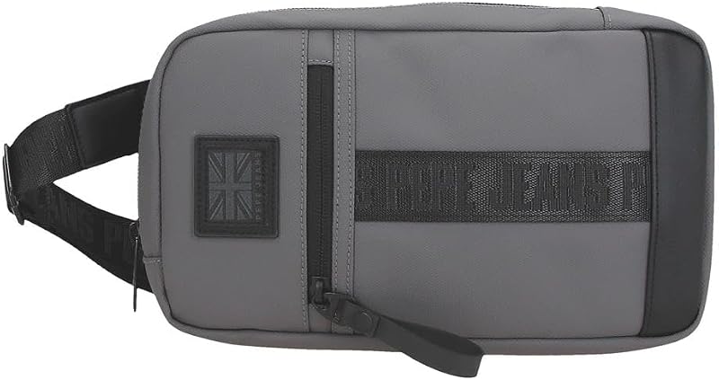 Hoxton Umhängetasche Grau 14 x 25 x 6 cm Polyester und PU by Joumma Bags, grau, Talla única, Gürteltasche