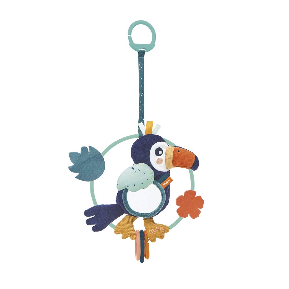 Kaloo K969579 Jungle Plush Mirror Rattle, Alban the Toucan