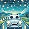 Livro O Carro Prateado e a Estrada das Estrelas: Uma história calma para a hora de dormir.