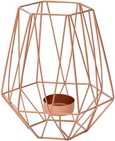 Tabletop Metal Candle Holder Metal Wire Solid Geometric Candle Holder Tea Light Holder Votive Candle Holder