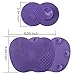 Makeup Brush Cleaning Mat Set-ESARORA Makeup Brush Cleaner Pad Set of 2 Cosmetic Brush Cleaning Mat Portable Washing Tool Scrubber Suction Cup (purple)