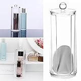 Cotton Pads Dispenser Holder Cosmetic Organiser Container Display Nail Polish Remover Wipe Storage Clear Acrylic
